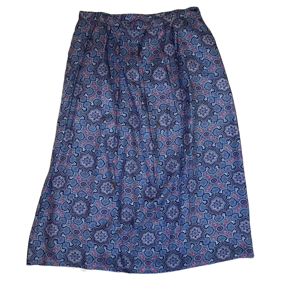 Vintage Pendleton Country Sophisticates Paisley Midi Skirt Women 16 Made USA